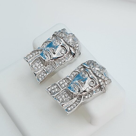 "925 Sterling Silver Cubic Zirconia Earrings, U19254808 - Picture 2 of 11